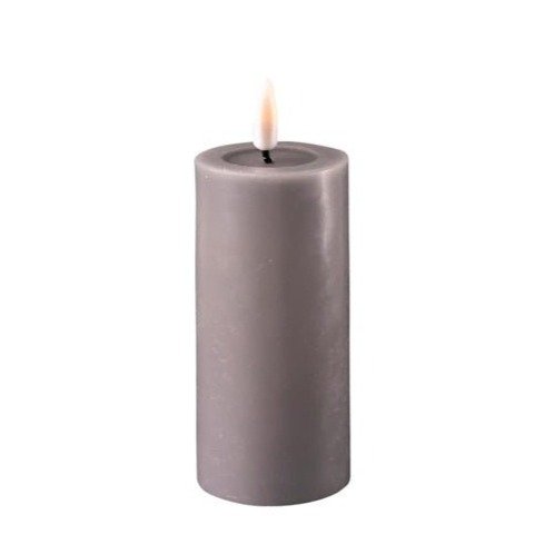 Deluxe Homeart Grey Standard LED Light Up Pillar Candle - Lulu Loves Home - Candles - LED