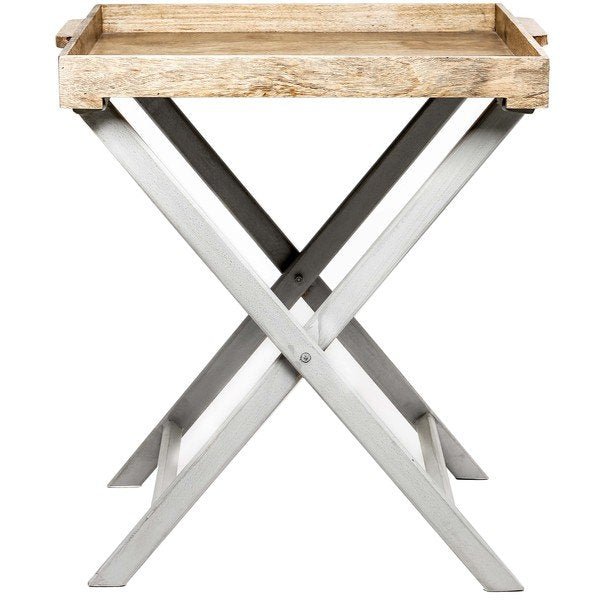 Nordic Grey Wooden Butler Tray Table - Lulu Loves Home - Furniture And Mirrors