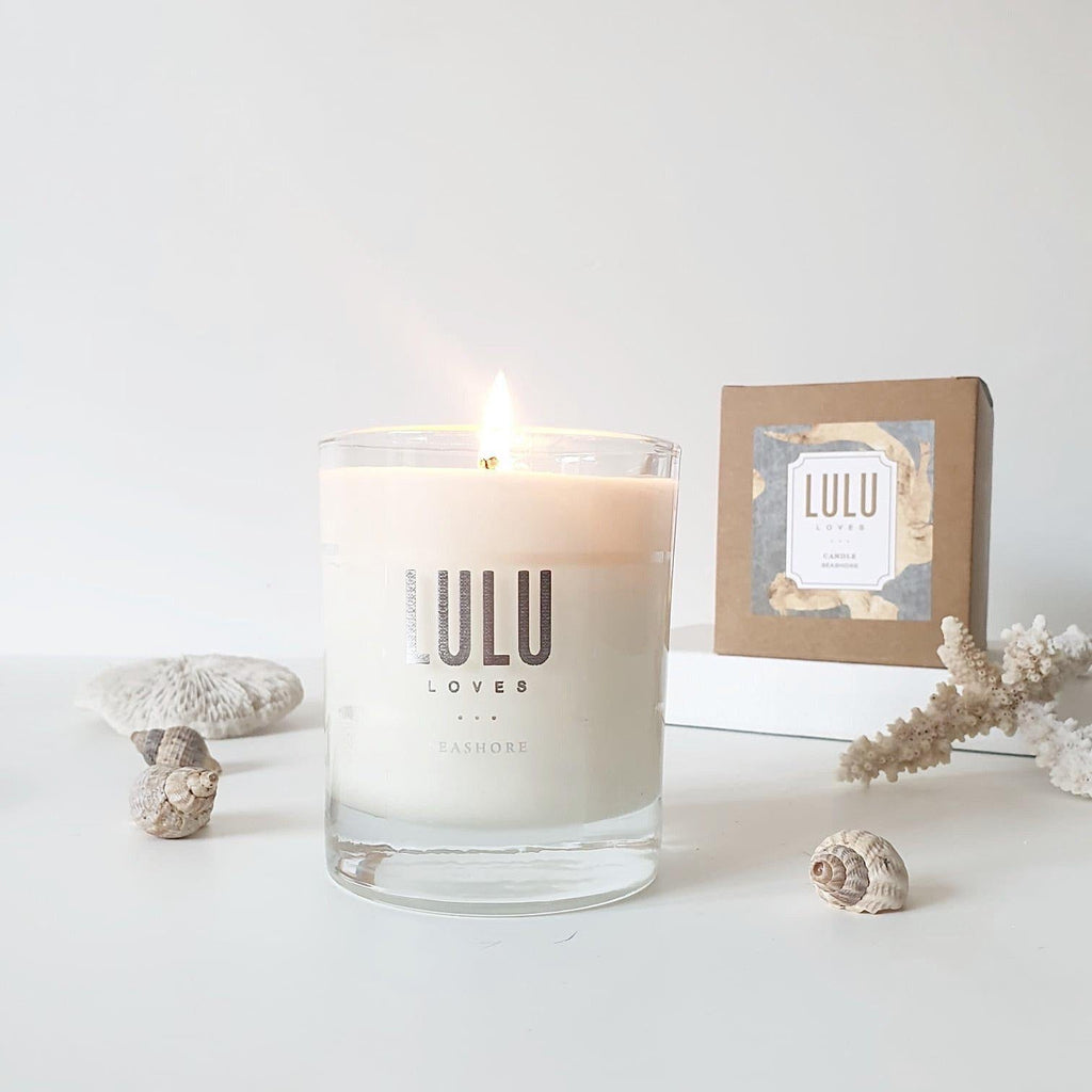 Seashore Luxury Fragranced Soya Glass Jar Candles | Lulu Loves Home