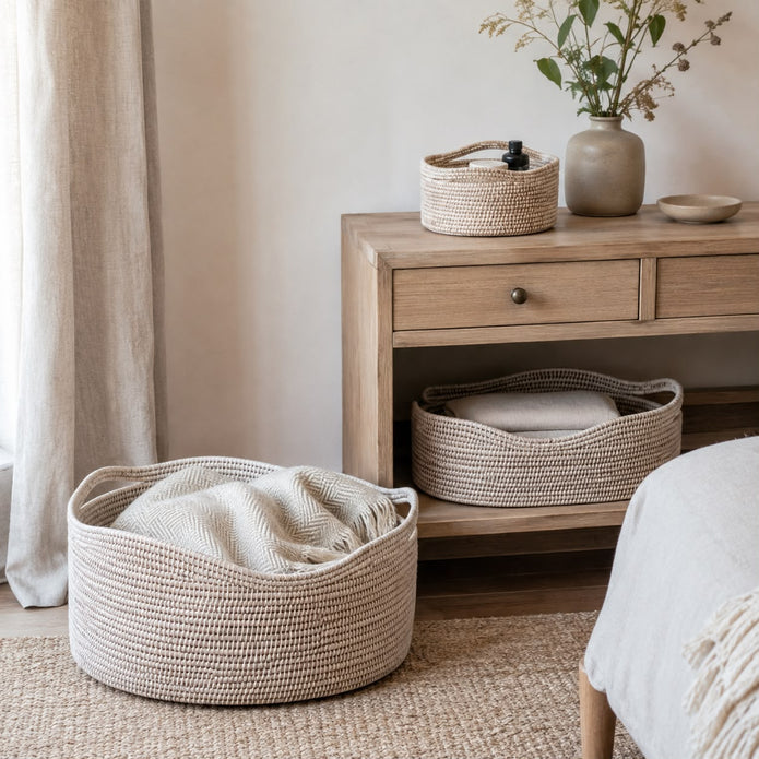 Wickham Rattan Oval Storage Basket