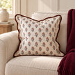 Chloe Burgundy Print Cushion Cover
