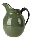 Olive Green Jug Reactive Glaze