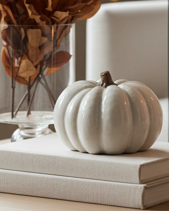 White Pumpkin Ornament