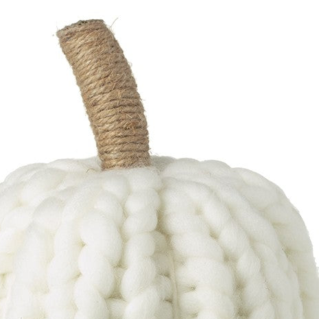 White Knitted Pumpkin