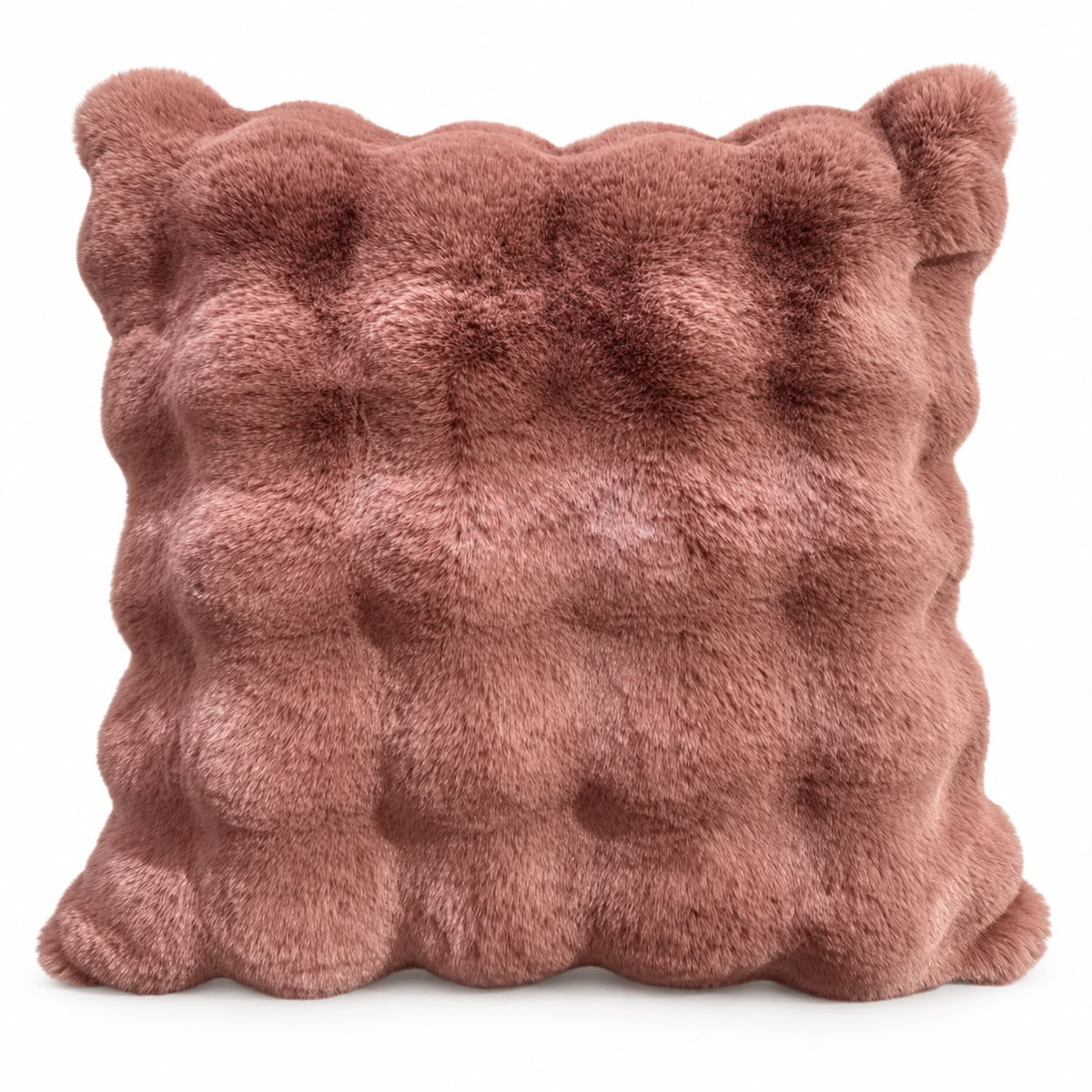 Rosewood Pink Luxury Faux Fur Cushion
