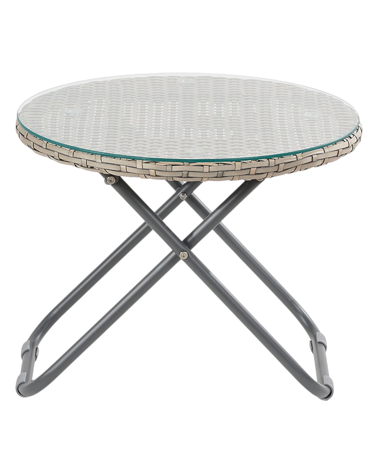 Rattan Snug garden furniture single coffee table by Pacific Lifestyle Ltd, featuring woven rattan design and sturdy surface.