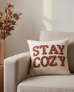 Stay Cozy Rusty Orange Cushion Cover