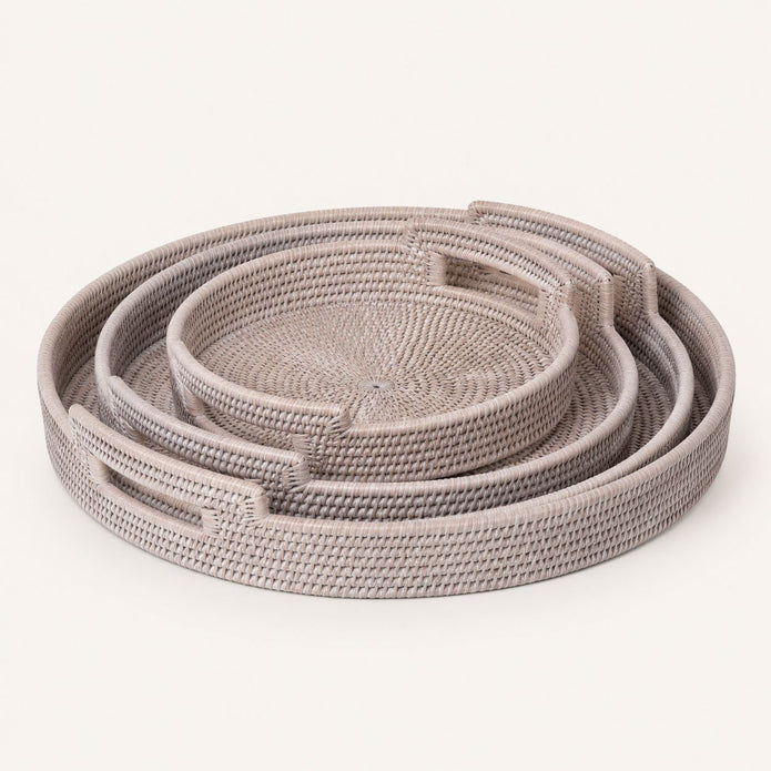 Wickham Rattan Round Tray