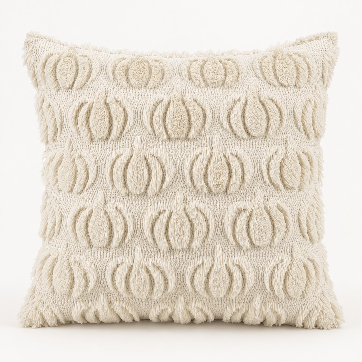 White Fluffy Multi Pumpkin Cushion Cover