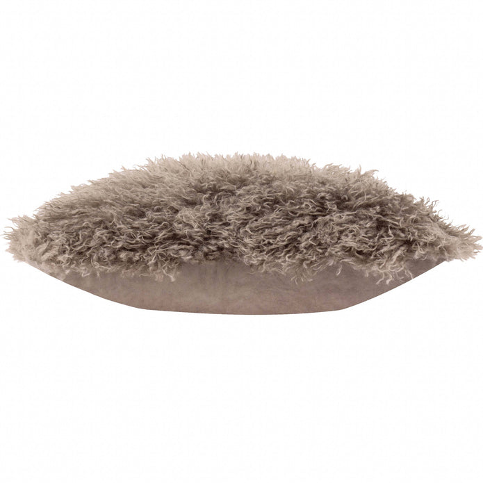 Brown Faux Fur Cushion Cover