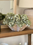 Adele Extra Large Matt Neutral Stone Clam Shell Bowl by Hill Interiors, showcasing a smooth, natural stone finish for elegant home decor.