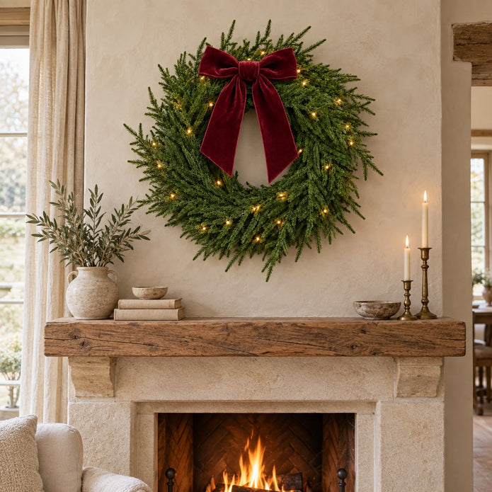 Artificial Luxury Green Norfolk Wreath