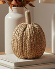 Natural Rattan Plaited Tall Pumpkin – Rustic Handmade Autumn Decoration