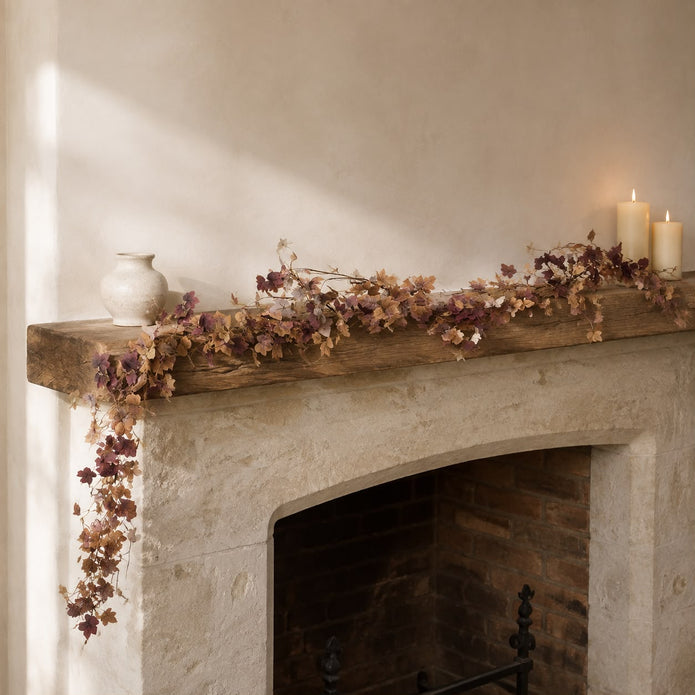Luxury Brown Rustic Leaf Garland