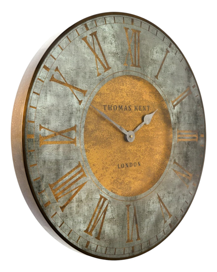 Thomas Kent Florentine Star 21-inch wall clock with a vintage-inspired design and decorative star accents, made by Gallery Direct.