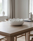 Extra Large White Bobble Edged Bowl