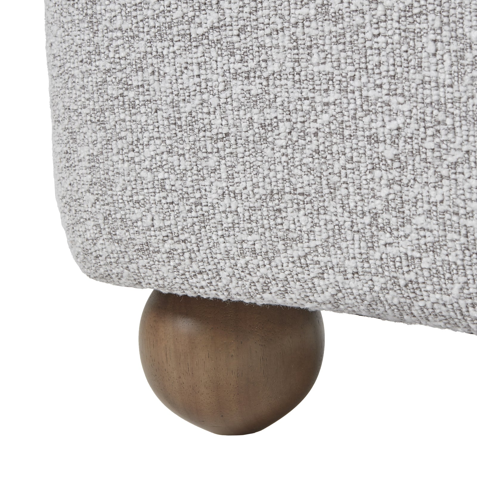 Greige Boucle Large Comfy Arm Chair