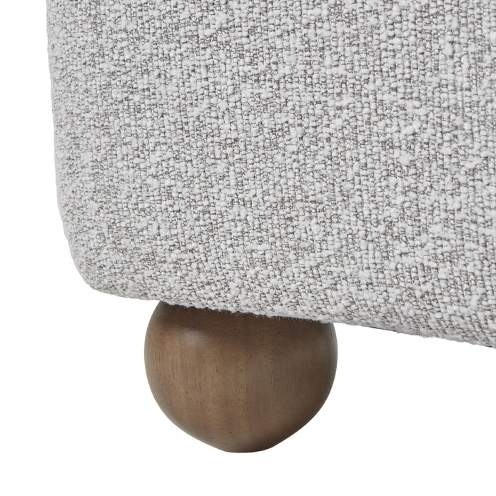 Greige Boucle Large Comfy Arm Chair