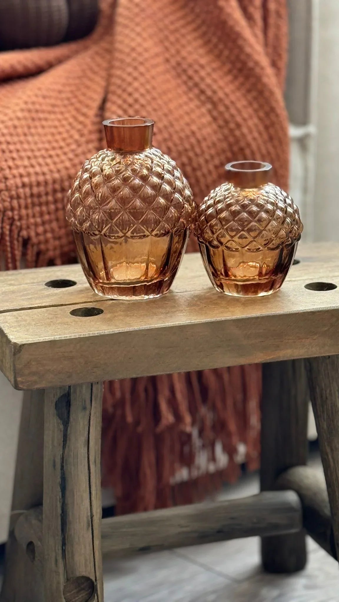 Chunky Rustic Styling Bench – Natural Decorative Home Accessory