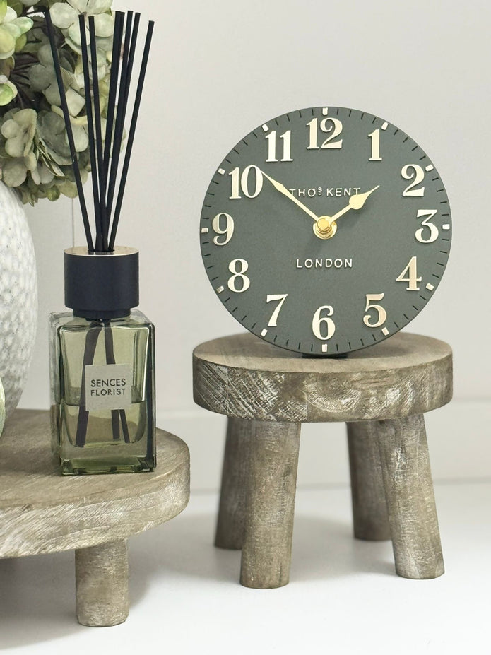 Natural wooden round rustic display riser by Gisela Graham, small or large home decor piece, showcasing a smooth, handcrafted wooden surface.