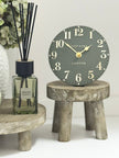 Natural wooden round rustic display riser by Gisela Graham, small or large home decor piece, showcasing a smooth, handcrafted wooden surface.