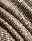 Beige Luxe Chunky Chenille Throw blanket from Gallery Direct, soft and cozy neutral soft furnishings for home decor.