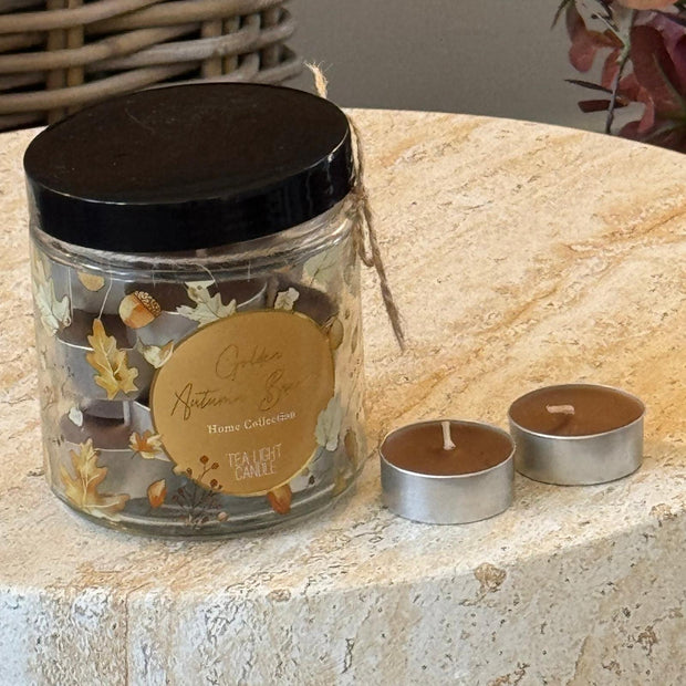 Pumpkin Fragranced Tealights In Jar - Pack of 15