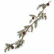 Full pinecone garland on white