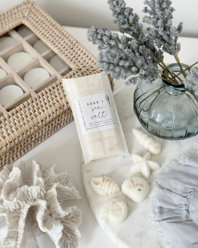 Scented Wax Melt Snap Bar - Sage & Sea Salt