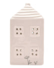 Ceramic House Tea Light Holder - Beige Moments Family