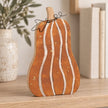 Wooden Orange Pumpkin Decoration – product view 2
