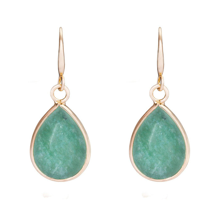 Venus Semi-Precious Stone Hook Earrings