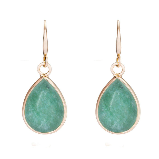 Venus Semi-Precious Stone Hook Earrings