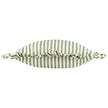 Yard Olive Green Ruffle Striped Outdoor Cushion - Filled