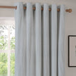 Yard Ocean Blue Striped Blackout Eyelet Curtains