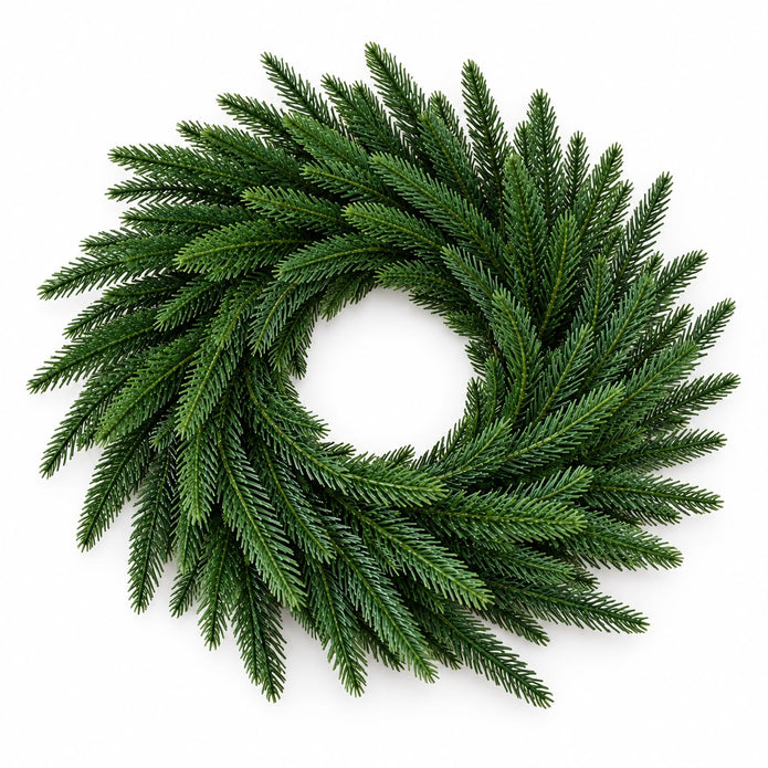 Artificial Luxury Green Norfolk Candle Ring