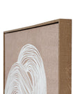 Neutral Lunora Line framed canvas print wall art by Hill Interiors featuring minimalist abstract design for modern home decor.