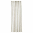 Yard Leaf Patterned Natural Woven Sheer Voile Curtain Panel