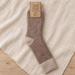 Cappuccino Herringbone Cosy Socks