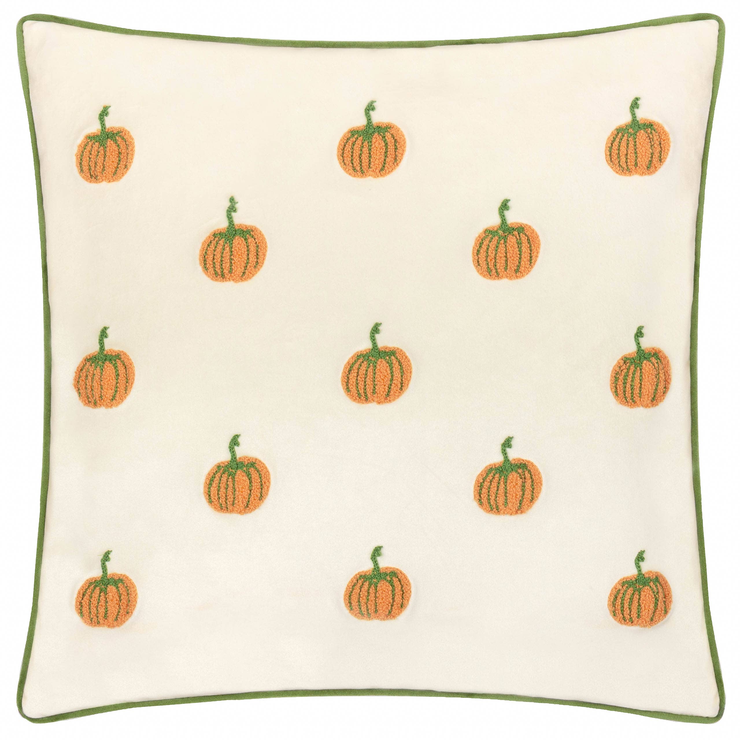 Pumpkin Spice Tufted Velvet Cushion Cover