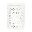 White Matte Cut Out Oil Burner and Wax Warmer