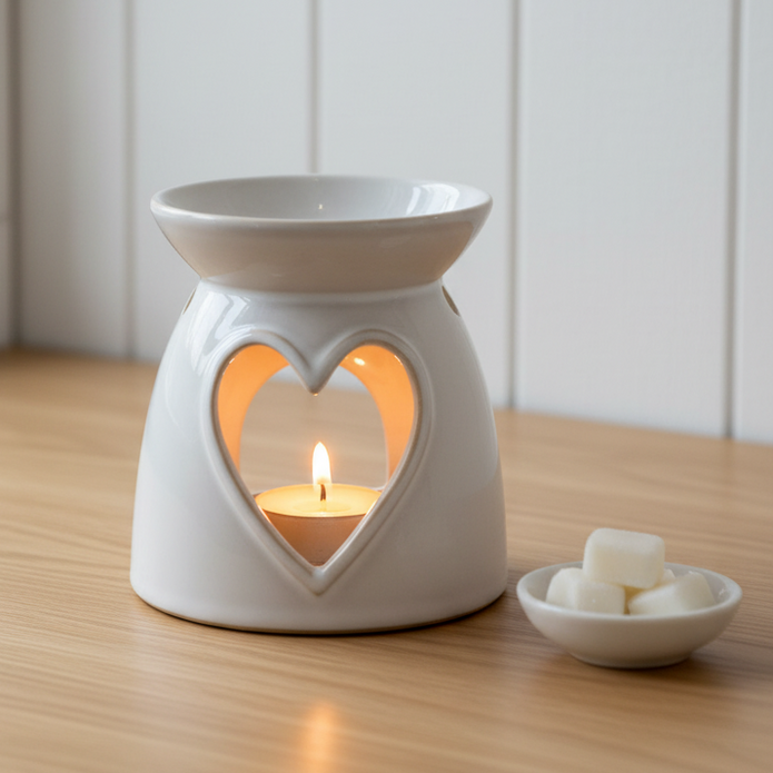 Ceramic Heart Wax Melt Burner