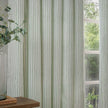 Yard Sage Green Striped Blackout Eyelet Curtains