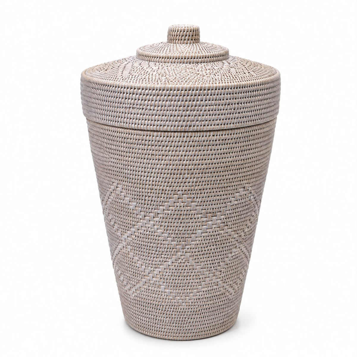 Wickham Rattan Laundry Basket With Sloping Lid
