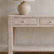 Rattan Large Rectangular Console Table - PRE ORDER MID SEPTEMBER DELIVERY
