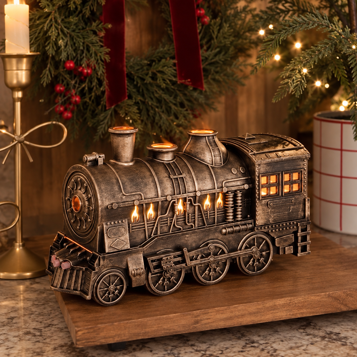 Steam Train Electronic Oil Diffuser - 10ml Oil Bottle Included