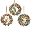 Wooden Birds With Berries Hanging Decoration Gisela Graham