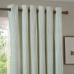 Yard Sage Green Striped Blackout Eyelet Curtains