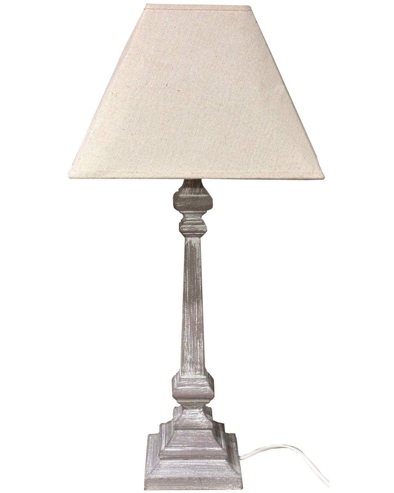 Pula wooden table lamp by Hill Interiors with a sleek design and warm wood finish, ideal for modern lighting decor.
