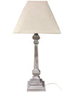 Pula wooden table lamp by Hill Interiors with a sleek design and warm wood finish, ideal for modern lighting decor.